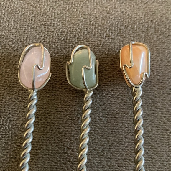 Vintage Semi Precious Gemstone Spoons - Picture 2 of 4